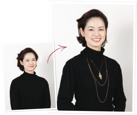 平凡な服にアクセント 平凡な服にアクセント