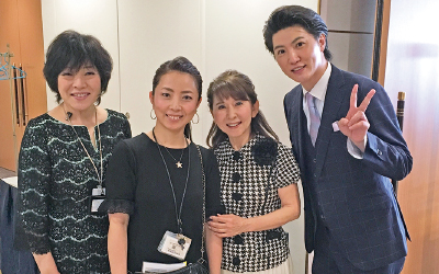 OAの合間にはテレビでおなじみの面々がスタジオから登場! OAの合間にはテレビでおなじみの面々がスタジオから登場!