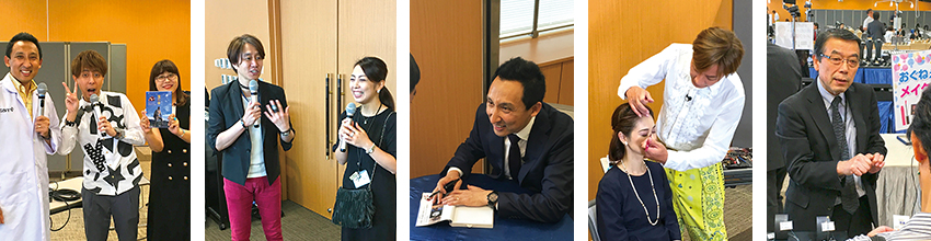 人気コメンテーター、MC大集結の有明会場!アヒマディ博士も解説にサインにと大忙し! 人気コメンテーター、MC大集結の有明会場!アヒマディ博士も解説にサインにと大忙し!