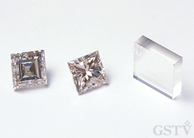 CVD合成ダイヤモンドの結晶とファセットカット