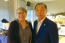 ゾーネ氏の工房にて ゾーネ氏の工房にて