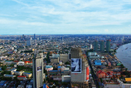 バンコク市内の眺望