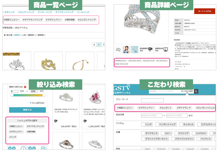 ハッシュタグ画面 ハッシュタグ画面