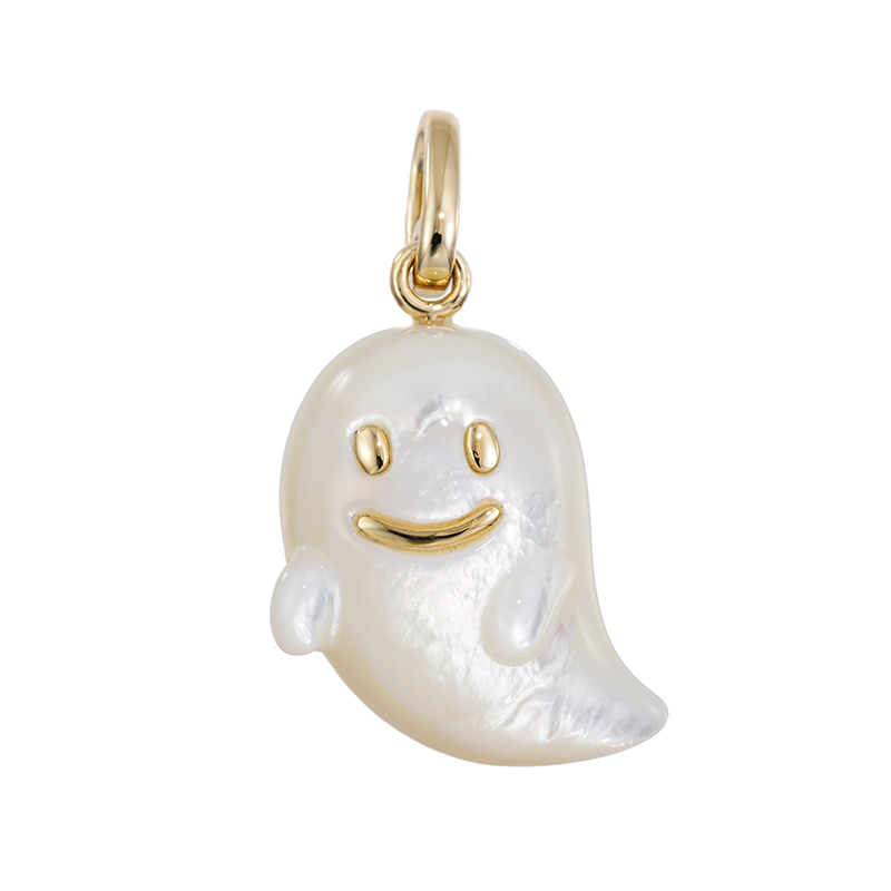 K18YG 白蝶貝 Gem Ghost ペンダントトップ