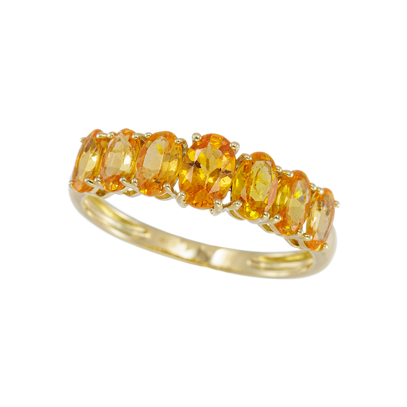 K18YG マンダリンガーネット リング GA 約2.00ct