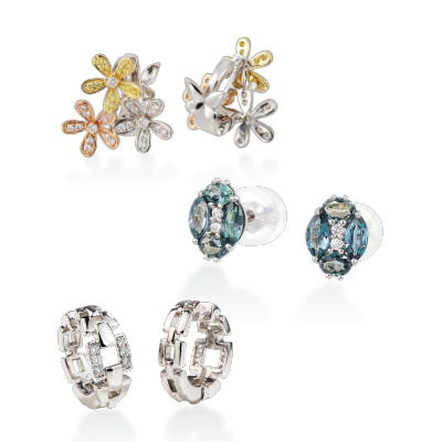 ピアスやピアリングなど耳ものジュエリー