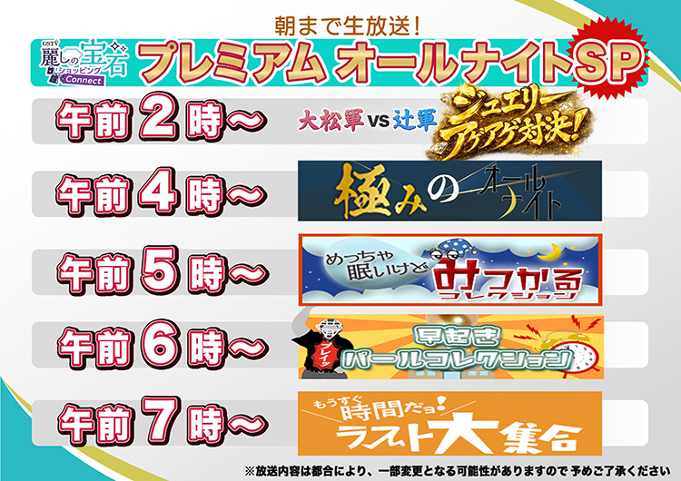 放送スケジュール内容