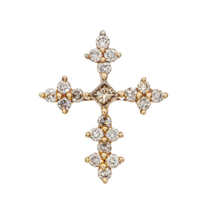 K18YG/WG ダイヤモンド ペンダント (ツリーモチーフ) 品番p22-93