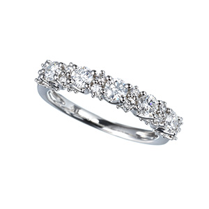 PT950ダイヤモンド(リリーダイヤカット)ラグジュアリーバンドリング D約0.90ct (LI)