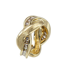K18YG ブラウンダイヤモンド Day & Night ペンダントトップ BRD 約0.10ct