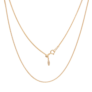 K18PG 稲穂チェーンネックレス