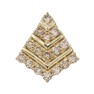 K18YG ブラウンダイヤモンド 光の道しるべ ペンダントトップ BRD 約0.25ct 