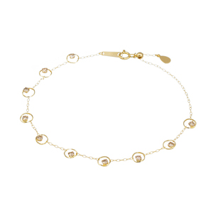 GSTV PT900 ブラウンダイヤモンドブレスレットBRD 0.50ct