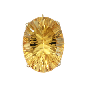 K18YG シトリン ペンダントトップ CI 約7.00ct