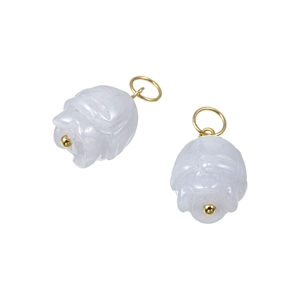日本初の ヒスイ K18YG GSTV チャーム 約25.00ct J アクセサリー