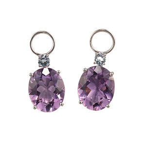 PT950 アメシスト アクアマリン チャーム AM 約6.00ct AQ 約0.14ct 