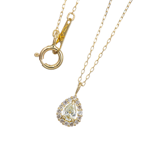 GSTV K18YG ダイヤモンド ネックレス D 約0.10ct D 約0.05ct GSTV K18YG ダイヤモンド ネックレス D 約0.10ct D 約0.05ct