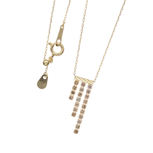 目立った傷や汚れなし GSTV ブラウンダイヤモンド ネックレス 5.1ミリ