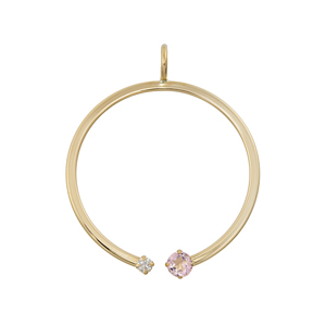 ☆【新品未使用品】K18YGシリトリンピンクトルマリントップGSTV