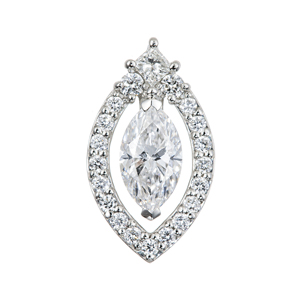 PT950Dカラーダイヤモンド&ダイヤペンダントトップD約0.50ct(DSI2)D約0.17ct