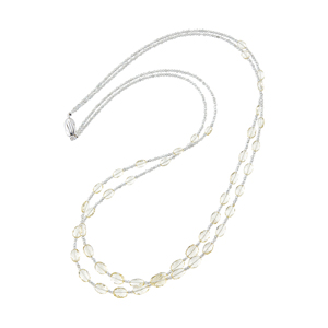 SV ラブラドライト 2連ネックレス LAB 約99.00ct