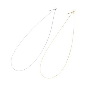 GSTV K18YG/PT850 ベネチアンチェーン2点セットWAO金具 全長約50cm 幅  