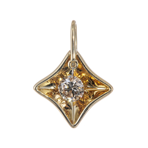 K18YG ブラウンダイヤモンド ファンタジア ペンダントトップ BRD 約0.18ct