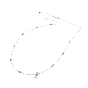 PT950/PT850 サンタマリアアフリカーナアクアマリン Lulu ネックレス