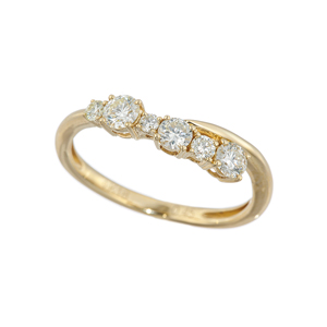K18YG ダイヤモンド リング D 約0.45ct
