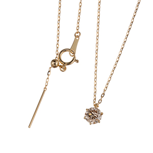 GSTVロングネックレス 天然ダイヤモンド