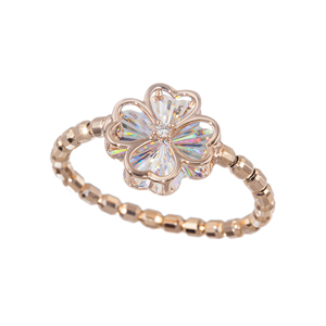 K18PG/PG(ロジウムメッキ)ダイヤレインボーカットストレッチリングD約0.01ct＃8-＃21