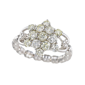 PT950 ダイヤモンド Lindo ストレッチリング D 約1.00ct 10~22号