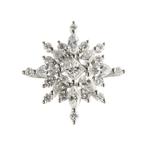 PT950 ダイヤモンド ステラ・カルテット ペンダントトップ D 約0.50ct