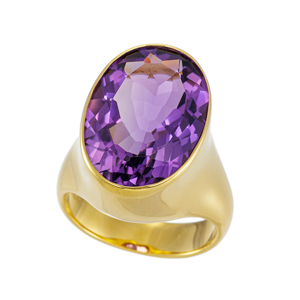 パラジウムシルバー950 アメシスト リング AM 約11.00ct