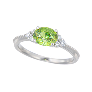 PT950 スフェーン ダイヤ リング SH 1.363ct D 0.17ct