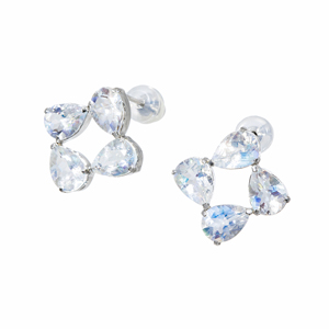 PT900 アンデシン/ラブラドライト ピアス AN/LAB 約4.00ct