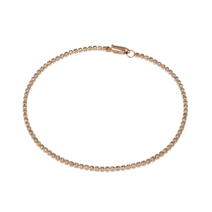 K18PGブラウンダイヤモンドシルキータッチブレスレットBRD約1.30ct