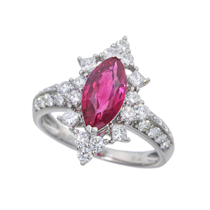 ⭐️GSTV⭐️ 純プラチナダイヤモンドフローレットリング ⭐️GSTV⭐️ 純プラチナダイヤモンドフローレットリング 商品詳細