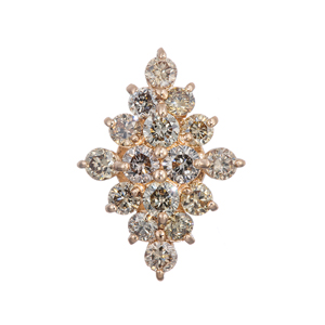 K18YG D1.10ct 天然ブラウンダイヤモンド✧︎*。 12号 ブラウンダイヤモンド厳選ジュエリー | 宝石専門チャンネルGSTV
