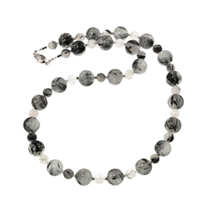 SV トルマリネーテッドクォーツ ネックレス QU 約486.00ct