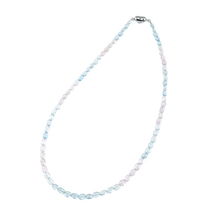 SV アクアマリン モルガナイト ネックレス AQ/MOR 約50.00ct