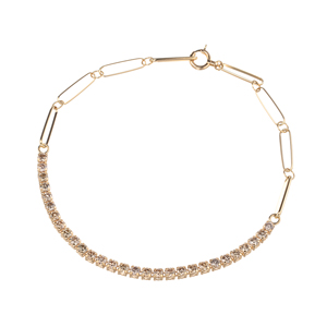 K18YG ブラウンダイヤモンド シルキータッチ ブレスレット BRD 約1.10ct