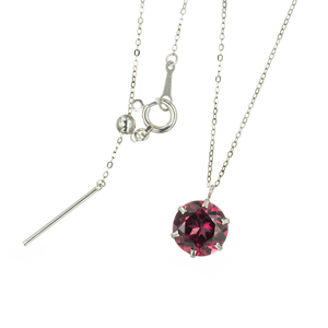 PT900/PT850 ロードライトガーネット ネックレス GA 約2.00ct