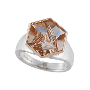 PT950/K18PG トム・ムンシュタイナー モルガナイト リング MOR 4.83ct 