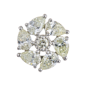 PT950 ダイヤモンド サークルオブペタルズ ペンダントトップ D 約0.90ct