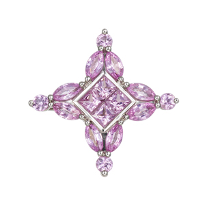 pt950アメシスト&アイスブルーサファイア＆ピンクサファイアトップGSTV pt950アメシスト&アイスブルーサファイア＆ピンクサファイア