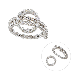 PT950 ダイヤモンド フレックスリング/ペンダントトップ D 約0.30ct 8～20号