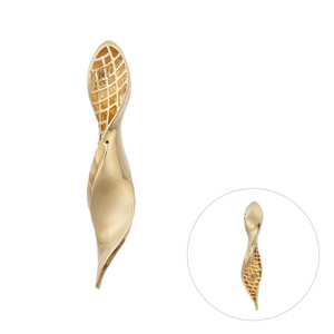 K18YG スパイラル ペンダントトップ 約0.7g