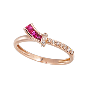 a*9様 GSTV ルビー　フリーリング GSTV ルビーサファイアリング 9号 a*9様 GSTV ルビー フリーリング