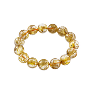 タイチンルチルクォーツブレスレットQU約315.00ct